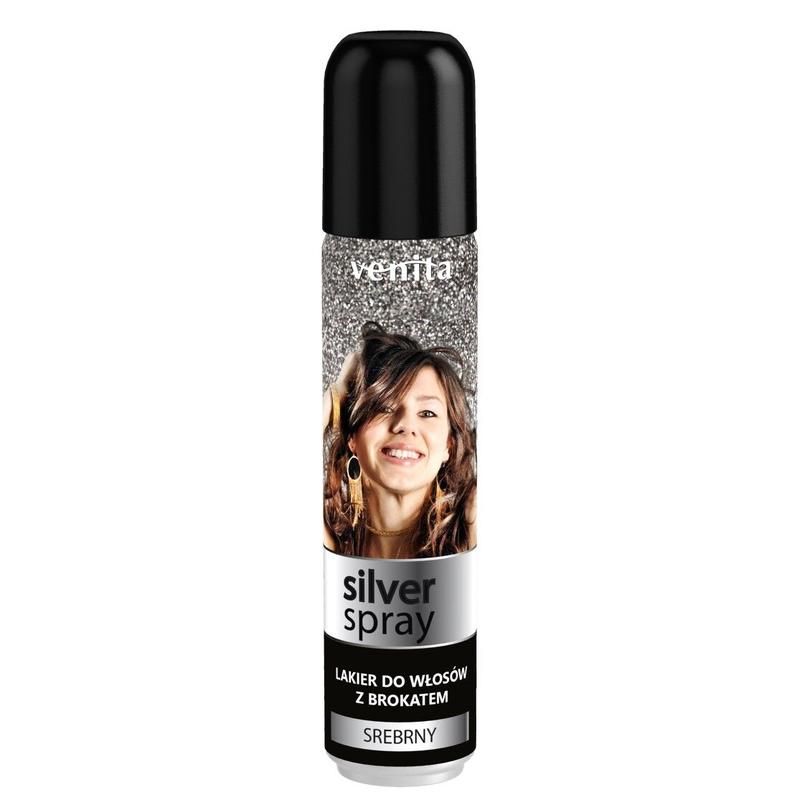 Srebrny lakier do włosów