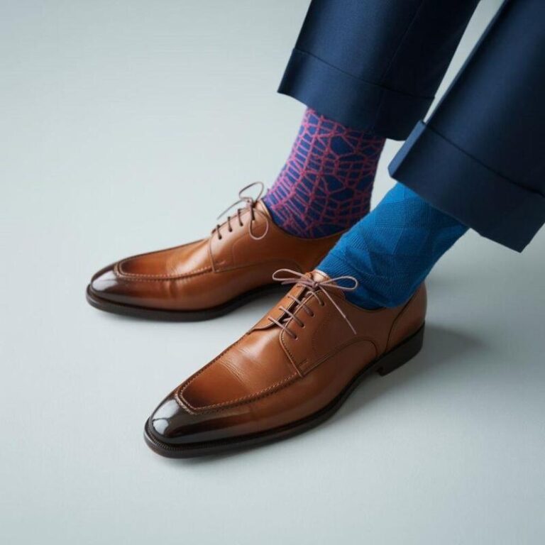 Stylowe połączenia: jakie skarpetki idealnie pasują do niebieskich butów?