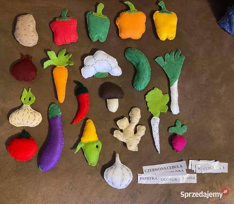 Twórcze pomysły na to, jak uszyć warzywa z filcu dla małych artystów