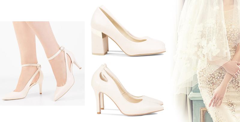 Buty do sukienki ecru