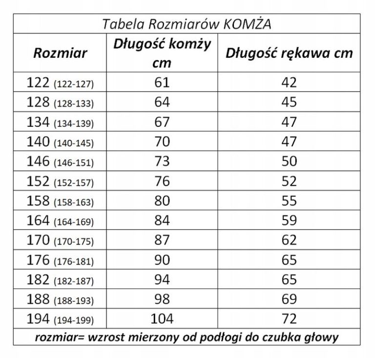 Rozmiar 164 – jak wybrać idealne ubrania?