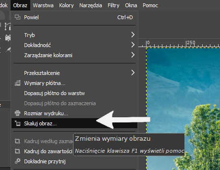 Zmiana rozmiaru zdjęcia